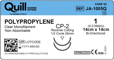 Quill Polypropylene 1 Undyed 14cm x 14cm  CP-2 Bi