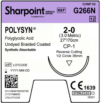 PolySyn 2-0 Undyed 1x27" CP-1