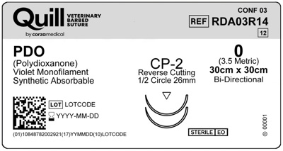 PDO-Bidirectional, 0 Violet 30x30, CP-2 Rev Cut 26mm 1/2C