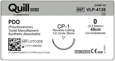 PDO, Violet,0, 45cm, Rev Cutting, CP-1, Uni-directional