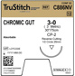 Chromic Gut 3-0 Brown 30",CP-2 Reverse Cutting 26mm 1/2C
