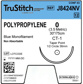 Polypropylene 0 Blue 30", CT-1 Taper Point 36mm 1/2C