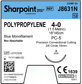 Polypropylene 4-0 Blue 1x18" PC-5