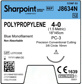 Polypropylene 4-0 Blue 1x18" PC-3
