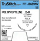 Polypropylene 2-0 Blue 30", FSLX Reverse Cutting 36mm 3/8C